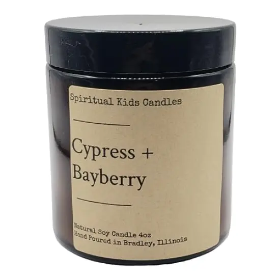 Cypress & Bayberry Soy Candle 4oz Hand Poured with All Natural Soy Wax and Fragrant/ Essential Oils! {1}