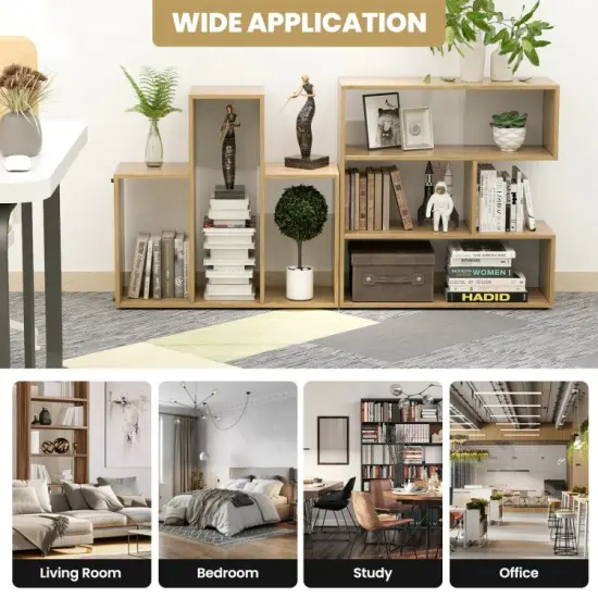 Open Shelf Bookcase with 6 Grids {5}