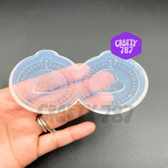 Ouija Earring Silicone Mold {1}