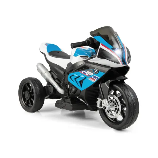 12V Kids Motorcycle Ride-On Toy with USB Port Perfect Gift for Kids Birthdays or Other Festivals Blue {1}
