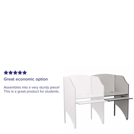 Emma and Oliver Add-On Study Carrel Home School Furniture {4}