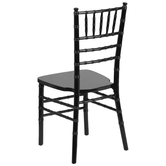 Emma and Oliver Wedding & Event Wood Chiavari Dining Chair Gold {9}