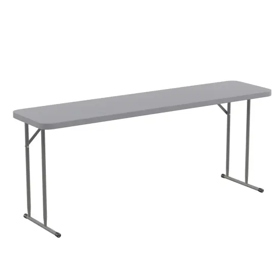 Emma and Oliver 70.8 Inch Plastic Folding Training Table {1}