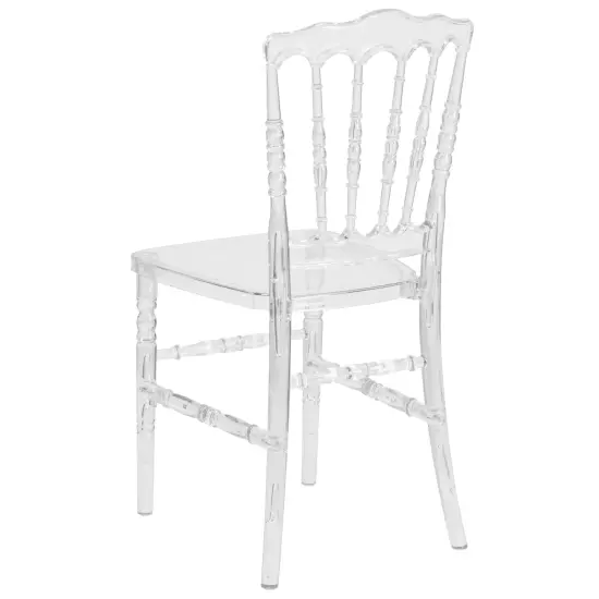 Emma and Oliver Napoleon Stacking Chair Crystal Ice {4}