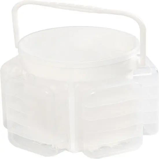 We R Craft Caddy Translucent Plastic Storage-6.3"X6.3"X5.7" Case {3}