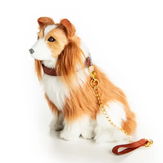 The Queen's Treasures 18 In Doll Collie Puppy Dog with Leash and Collar {6}