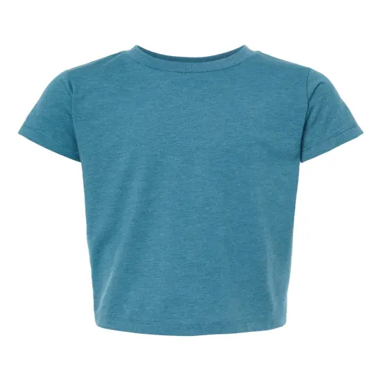BELLA + CANVAS&reg; Toddler Jersey Crew Neck Shot Sleeve T-Shirt Heather Deep Teal {1}