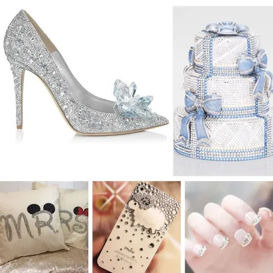 12 Grids 3792pcs Pieces Clear Flatback Rhinestones for Crafts,White Nail Gems Gemstones Crystals Jewels,Craft Glass Diamonds Stones Bling Rhinestone with Tweezers and Picking Pen(SS6~SS20 Crystal) {3}