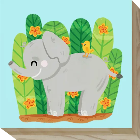 Safari Nursery Wood Wall D&eacute;cor Set {6}