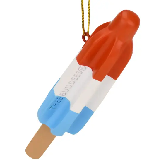 Tree Buddees Retro Patriotic Red White and Blue Popsicle Christmas Ornament {4}