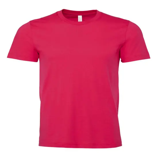 BELLA + CANVAS&reg; Crewneck Short Sleeve Jersey T-Shirt Fuchsia {1}