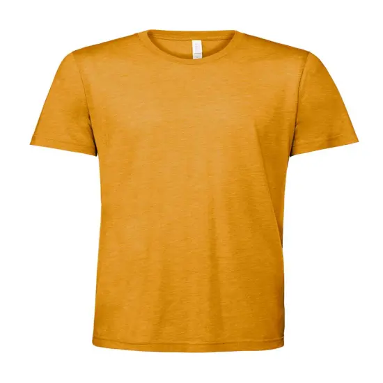 BELLA + CANVAS&reg; Lightweight Triblend Crewneck Short Sleeve T-Shirt Mustard Triblend {1}
