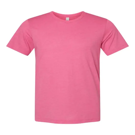 BELLA + CANVAS&reg; Triblend Short Sleeve Crewneck Tee Charity Pink {1}