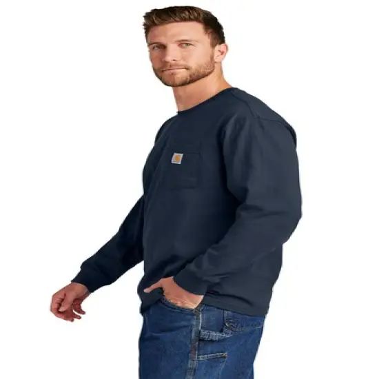 Carhartt&reg; Workwear Pocket Long Sleeve T-Shirt Heather Grey {5}