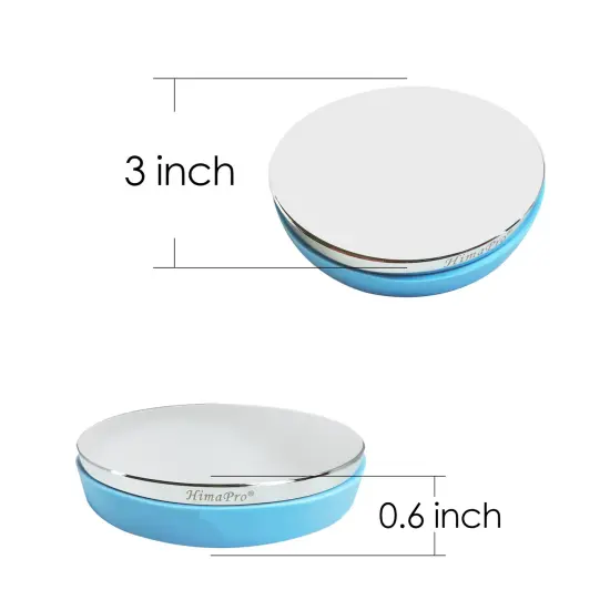 Professional No rebound Steel Bench Block, Metal Stamping Block for Jewelry Making - 3 inch Round Block with Mirror Polishing and Chrome Plating {6}