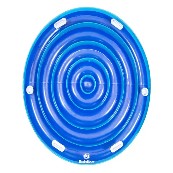Swim Central Solstice Inflatable Round Jumbo Island Swimming Pool Raft Lounger - 84" - Blue {1}