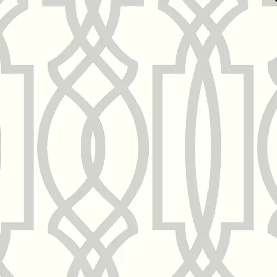 Transform Silver Trellis Peel and Stick Wallpaper {2}