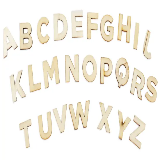 CousinDIY Unfinished Wood Alphabet Blocks 54/Pkg-0.75" {5}