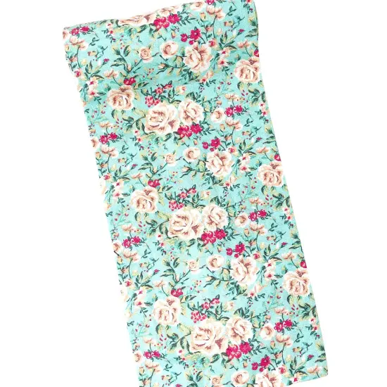 Wrapables Pencil Roll Organizer, Colored Pencil Wrap Pouch (72 slots) Pink Rose on Teal {3}