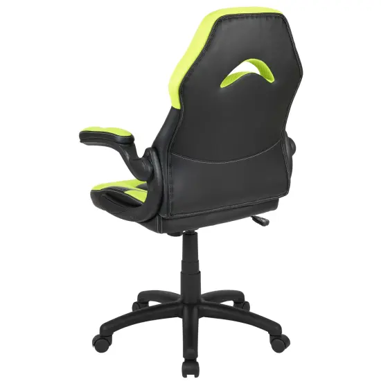 Emma and Oliver Z100 Gaming Chair Racing Office Ergonomic Computer PC Adjustable Swivel Chair Neon Green {4}