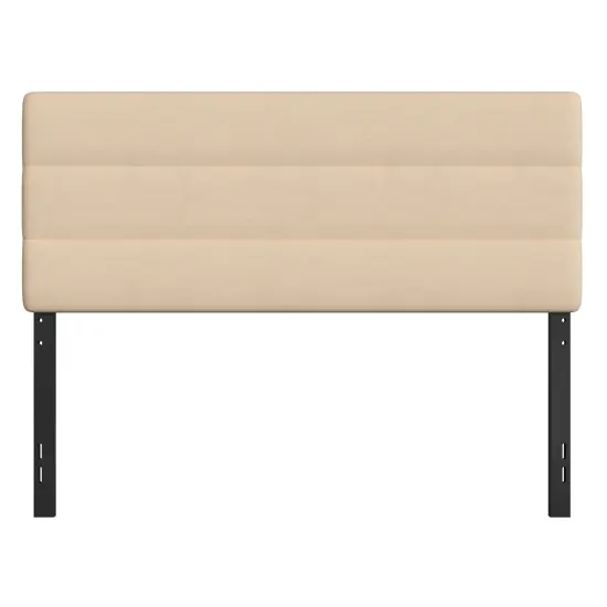 Merrick Lane Coppola Headboard with Tufted Upholstery and Powder Coated Metal Frame {7}