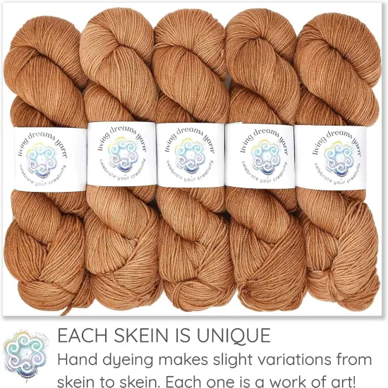 Living Dreams Yarn Galilea: Colorful Superwash Merino Sock Yarn. Super Soft and Strong. Hand Dyed to Perfection Equinox {4}