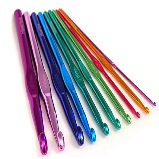 14PCS Aluminum Crochet Hooks Knitting Needles Craft Yarn 2.0mm/2.5mm/3.0mm/3.5mm/4.0mm/4.5mm/5.0mm/5.5mm/6.0mm/6.5mm/7.0mm/8.0mm/9.0mm/10.0mm {5}