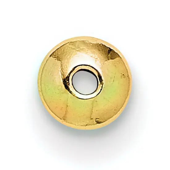 Gold Filled Saucer Beads 2 x 3.6mm - Pack of 5 {1}