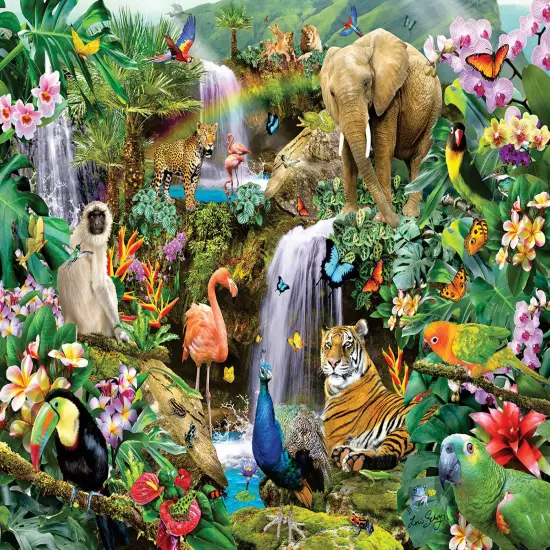 Sunsout Secret Rainforest 1000 pc Jigsaw Puzzle 34710 {1}