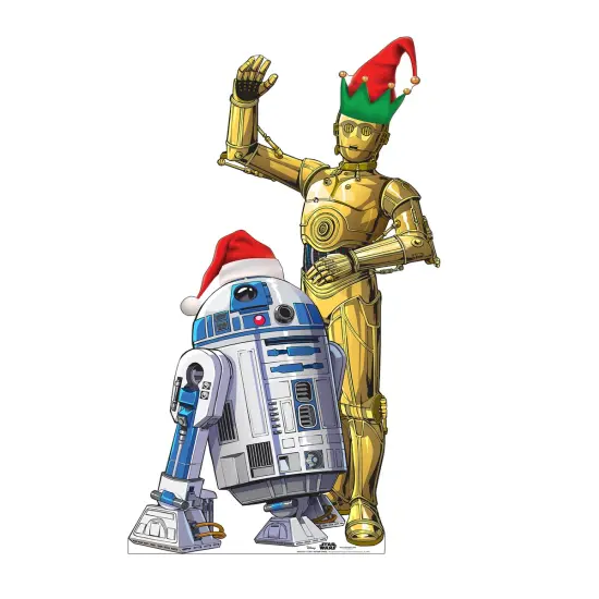 R2-D2 and C3PO Holiday Outdoor Standee {1}