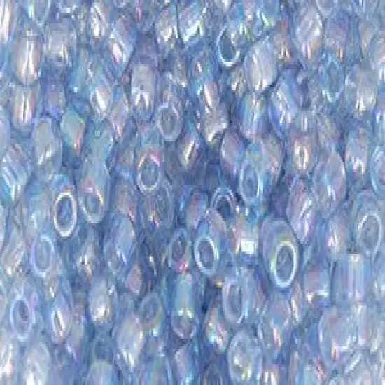 Toho Size 8 Round, RE-Glass: Rainbow Blue, 17 grams {1}