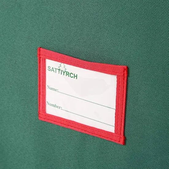 Christmas Ornament Storage Box,600D Oxford Fabric Stores up-to 64 Standard Holiday Ornaments Holder,12 x 12 Inch 4 Layer Xmas Storage Containers,Green {4}