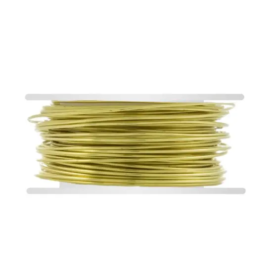 Brass Wire 22 Gauge Round (20 Foot) {1}