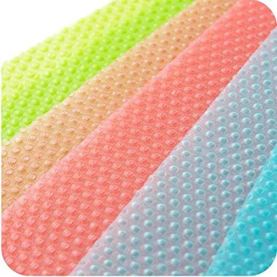 9 Pack Washable Fridge Mats Liners Waterproof Fridge Pads Drawer Table Mats Refrigerator Liners for Shelves,3Red/3Green/3Blue {2}