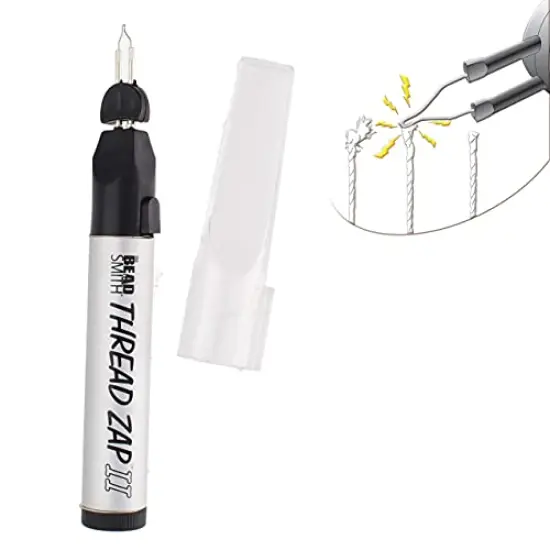 The Beadsmith Thread Zap, Thread Burner, 5.25 inches, Push Button, Battery Operated (1xAA), Trim, Burn and Melt Thread with one Touch, Ideal for Finishing Bead Weaving and stringing Projects {1}