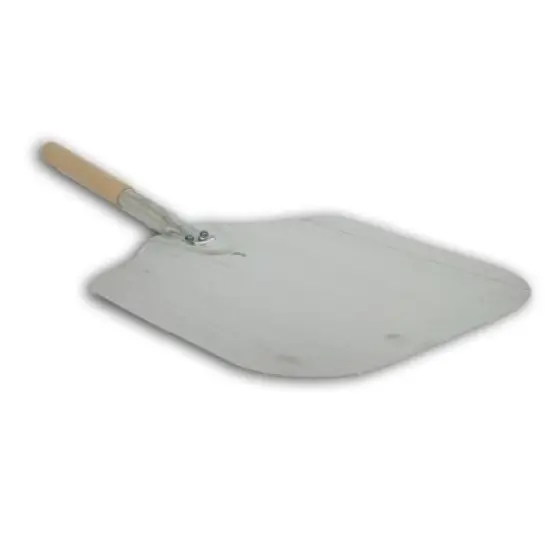 Kitchen Supply 16-Inch x 18-Inch Aluminum Pizza Peel with Wood Handle {6}