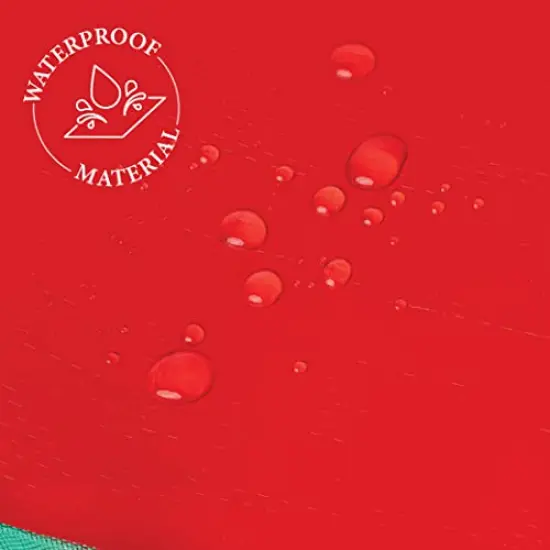 Christmas Tree Storage Bag, Stores 7.5 Foot Artificial Xmas Holiday Tree, Durable Waterproof Material, Protect Against Dust, Insects, and Moisture, Zippered Bag with Carry Handles, (Red) {4}