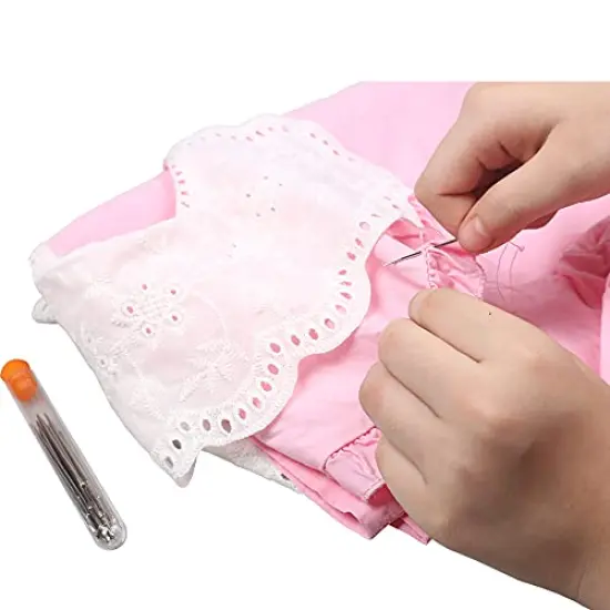 15 Pcs Large Eye Sewing Needles, Sewing Needles, Stainless Steel Embroidery Thread Needle, Handmade Yarn Knitting Needles Leather Needle (15 Pieces) {3}