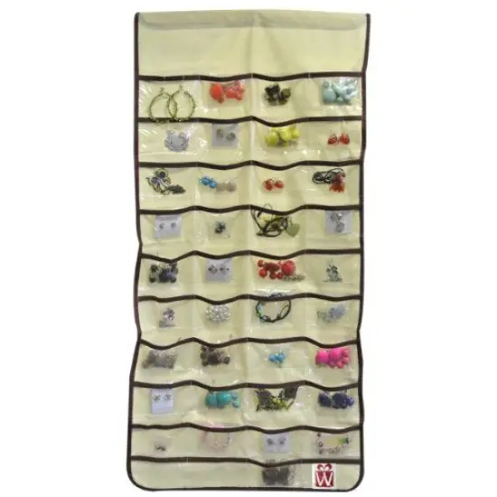 Wrapables Two Sided 80 Pocket Hanging Jewelry Organizer {1}