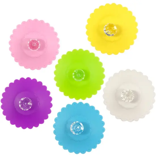 Wrapables&reg; Silicone Cup Lids, Anti-Dust Airtight Mug Covers for Hot and Cold Beverages (Set of 6) Cat Ears {7}