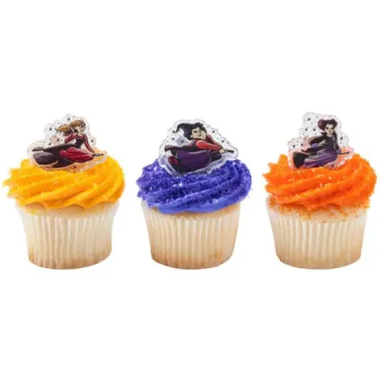 Hocus Pocus Forever Bewitching 2 Cupcake Candy Apple rings set of 12 Halloween {2}