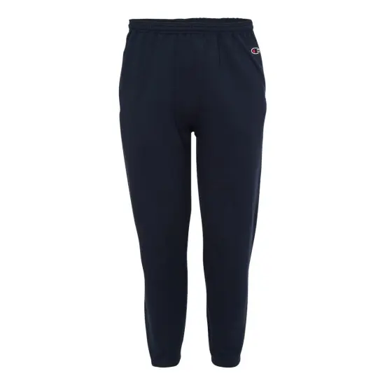 Champion&reg; Powerblend Open-Bottom Sweatpants with Pockets Black {3}
