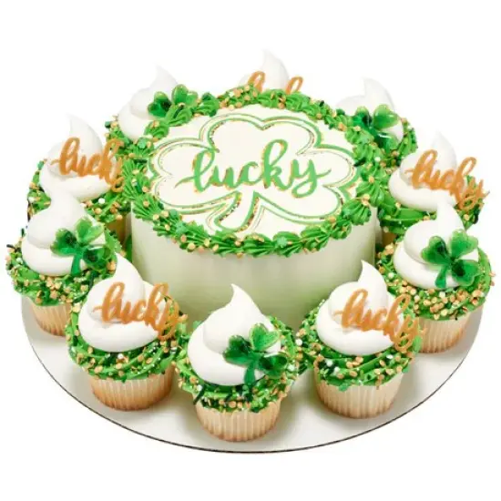 Lucky Clover St. Patrick's Day Edible Cake or Cookie Image PhotoCake&reg; {4}