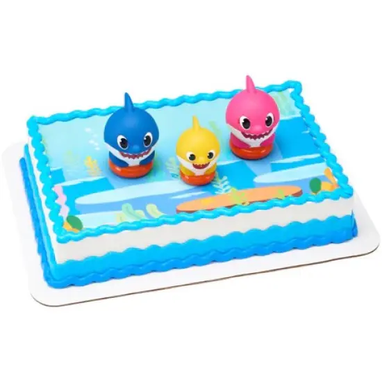 Baby Shark Family Fun Cake Kit Mom Dag and Baby {4}