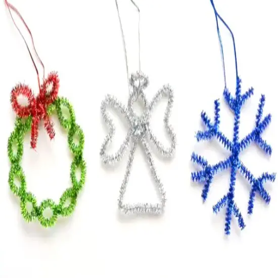 12" Glitter Pipe Cleaner Chenille Stem Royal Blue Box of 100, Floral Home by Artificial Flowers {2}