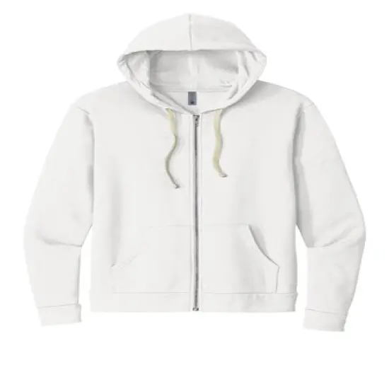 Next Level&reg; Unisex Santa Long Sleeve Cruz Zip Hoodie White {1}