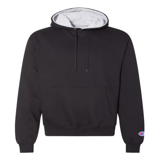 Champion&reg; Cotton Max Hooded Sweatshirt Black {1}