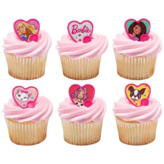 Barbie Be The Future Cupcake Cake Decorating Rings 12 set {1}