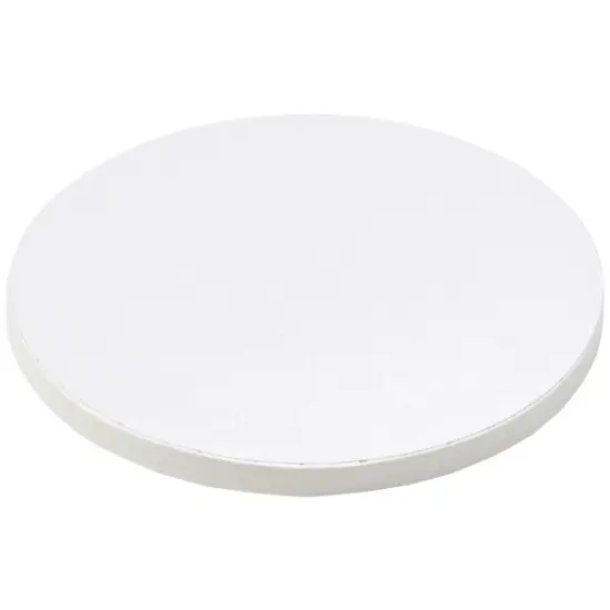 8" Round White Foil Cake Board 5ct {1}