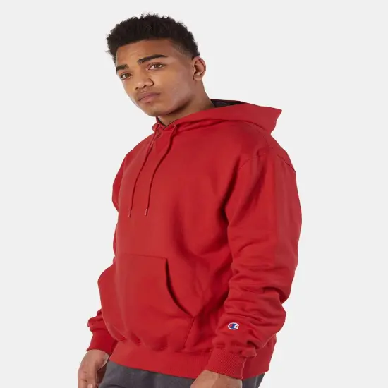 Champion&reg; Cotton Max Hooded Sweatshirt Black {6}